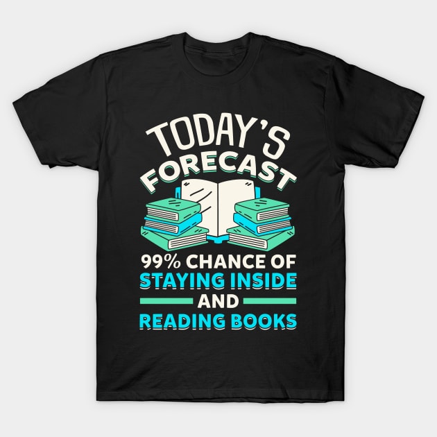 Staying Inside and Reading Books T-Shirt by KsuAnn